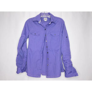 Converse One Star Purple Button-Up Shirt Two pocket Size Small